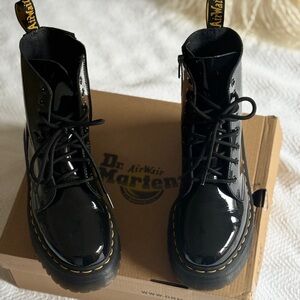 Dr. Martens Black Patent Leather Boots